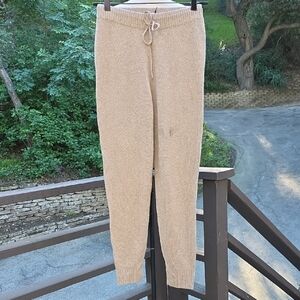 NEW $228 UNSUBSCRIBED CASHMERE JOGGER PANTS IN OATMEAL SIZE XS